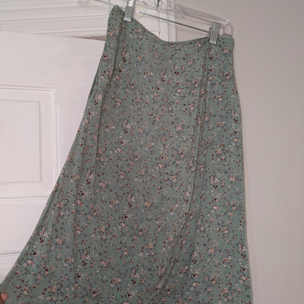 Brandy Melville Floral Midi Skirt